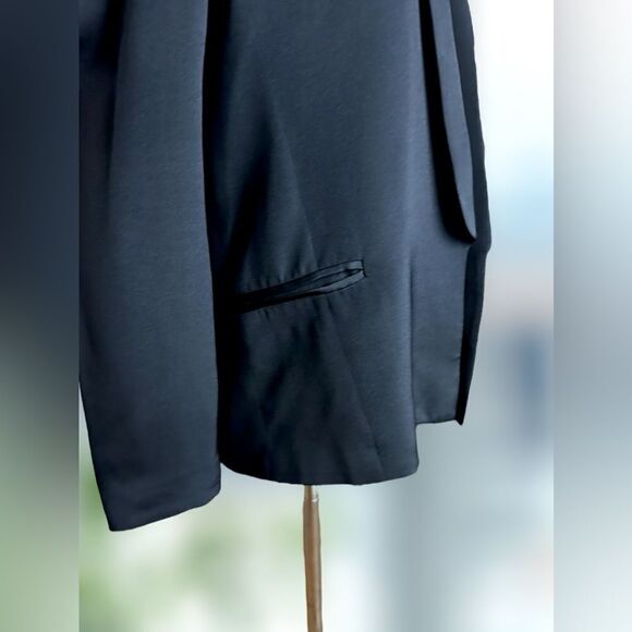 TRUTH AND PRIDE 100% Silk Shawl Lapel Blazer Cardigan Size S - Picture 15 of 16